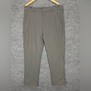 Gerry Fleece Lined Pants Men’s 38x34 Gray Straight Leg Softshell Outdoors Hiking